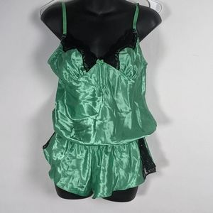 Vintage Frederick's of Hollywood satin romper